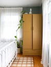 yellow cabinet
