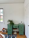 green retro desk
