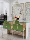 green chair backs