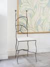 sculptural iron chair