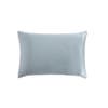 blue silk pillow